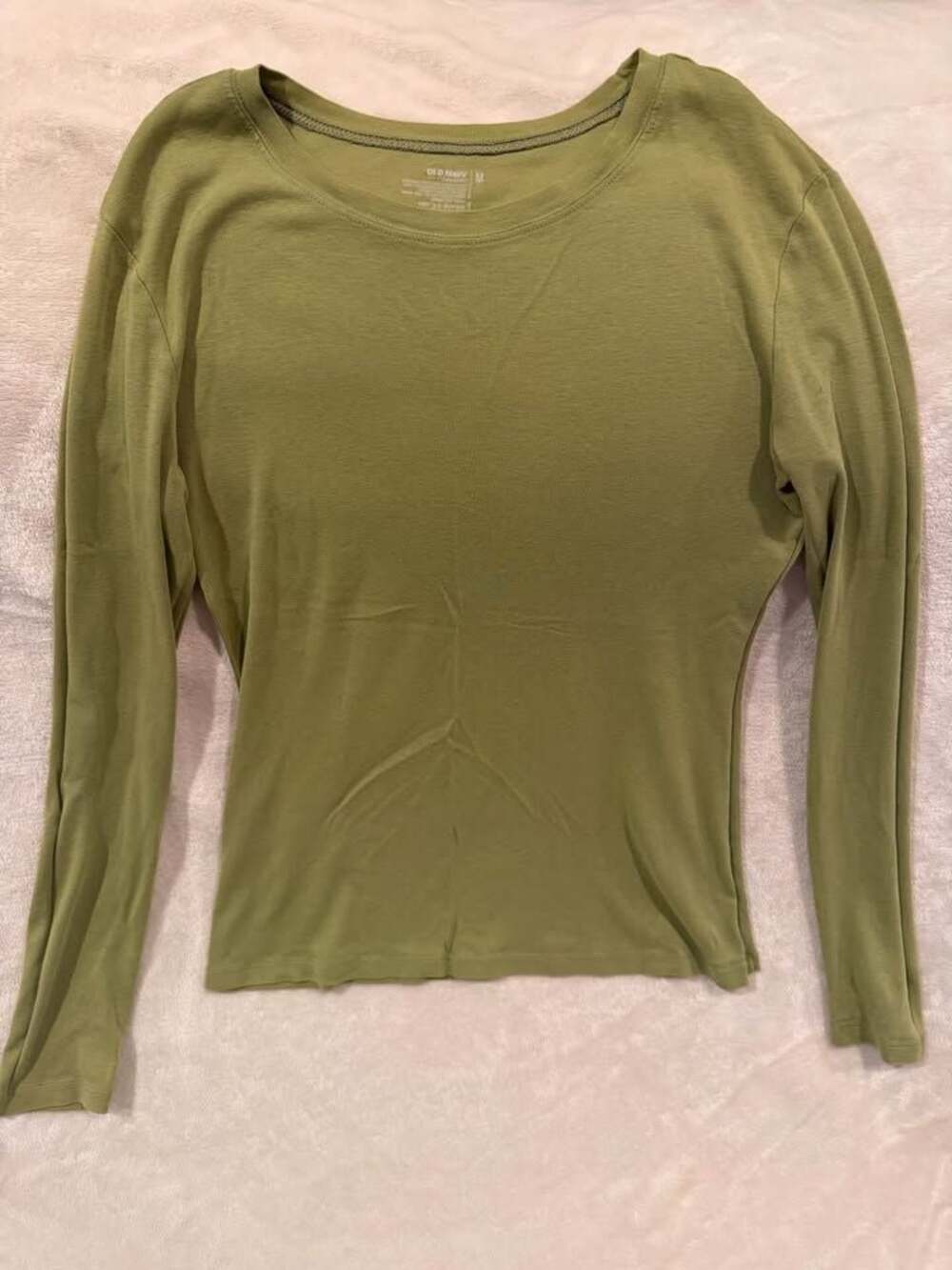 Womens Old Navy Medium Long Sleeve Green T-Shirt